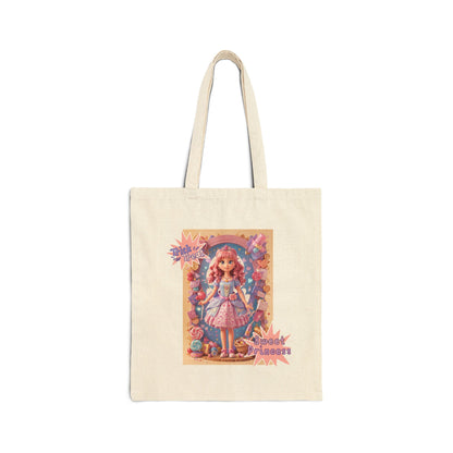 Halloween Trick Or Treat Sweet Princess Cotton Canvas Tote Bag