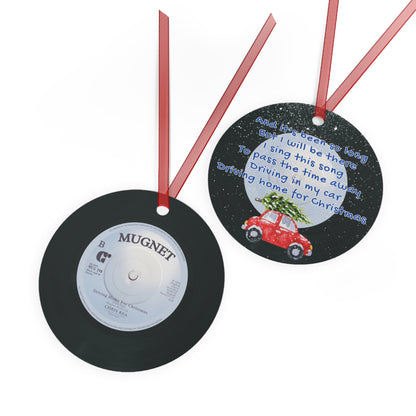 Jingle Jangle Christmas Song Ornaments "Driving Home For Christmas"