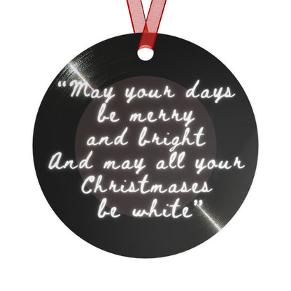 White Christmas Jingle Jangle Christmas Song Ornament