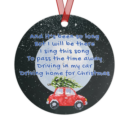 Jingle Jangle Christmas Song Ornaments "Driving Home For Christmas"