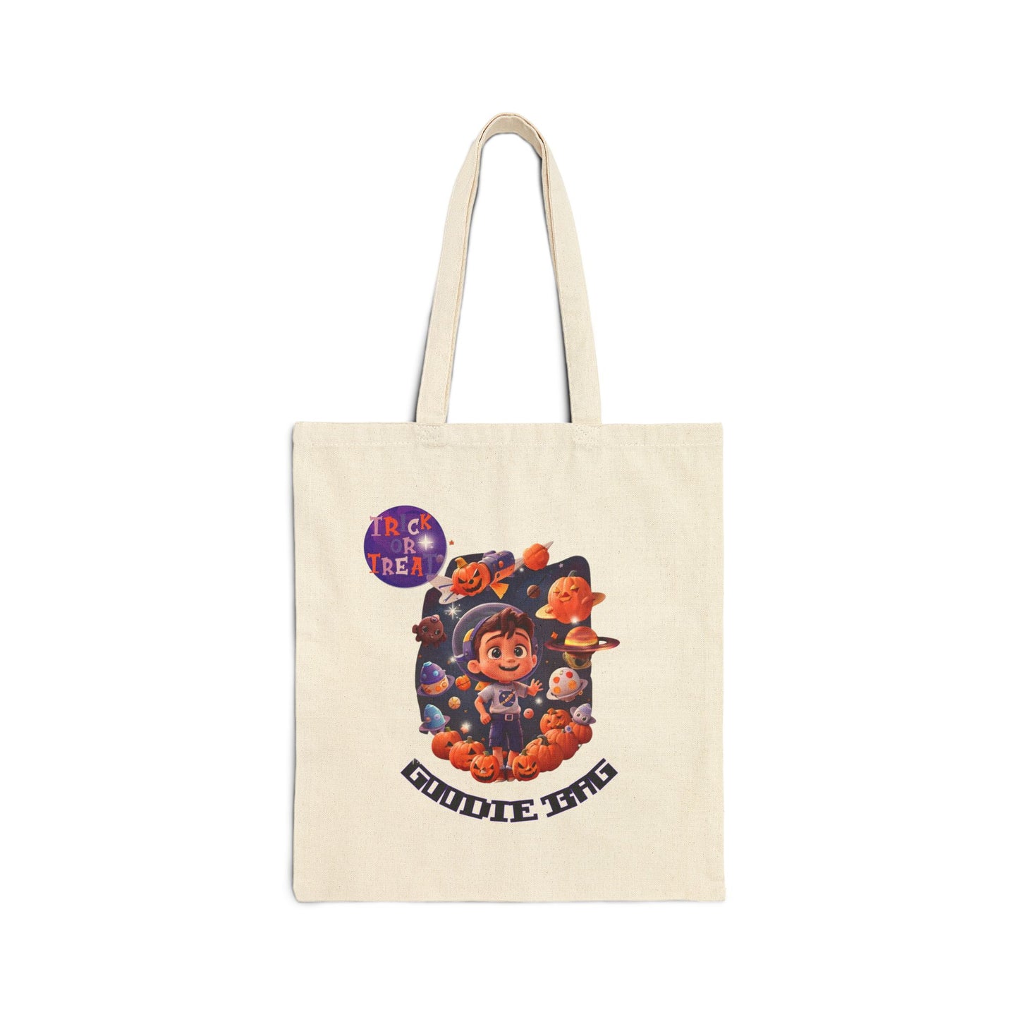 Halloween Trick Or Treat "Space Ranger" Cotton Canvas Tote Bag