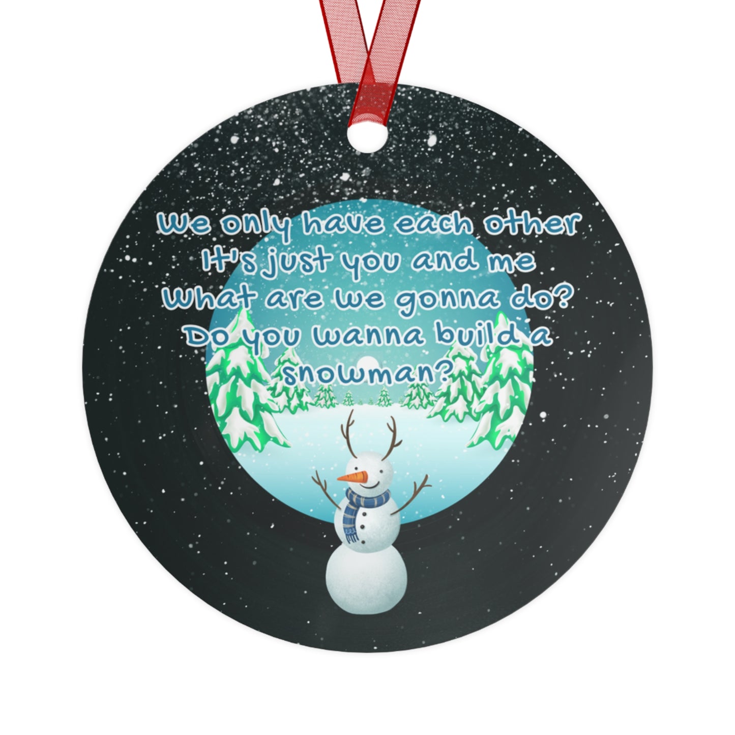 “Do You Want to Build a Snowman” Jingle Jangle Christmas Ornament