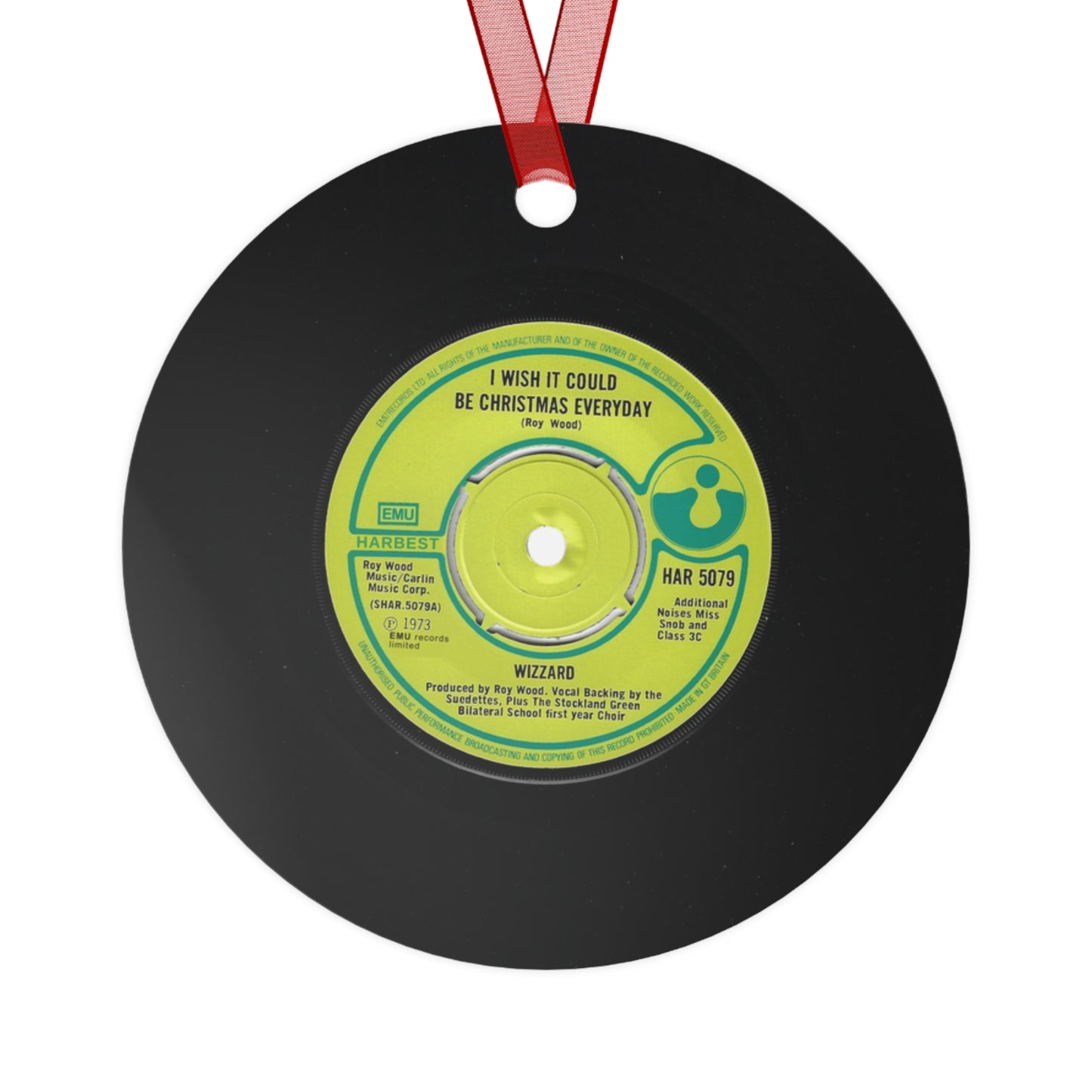 "I Wish It Could Be Christmas Everyday" Jingle Jangle Christmas Song Ornament