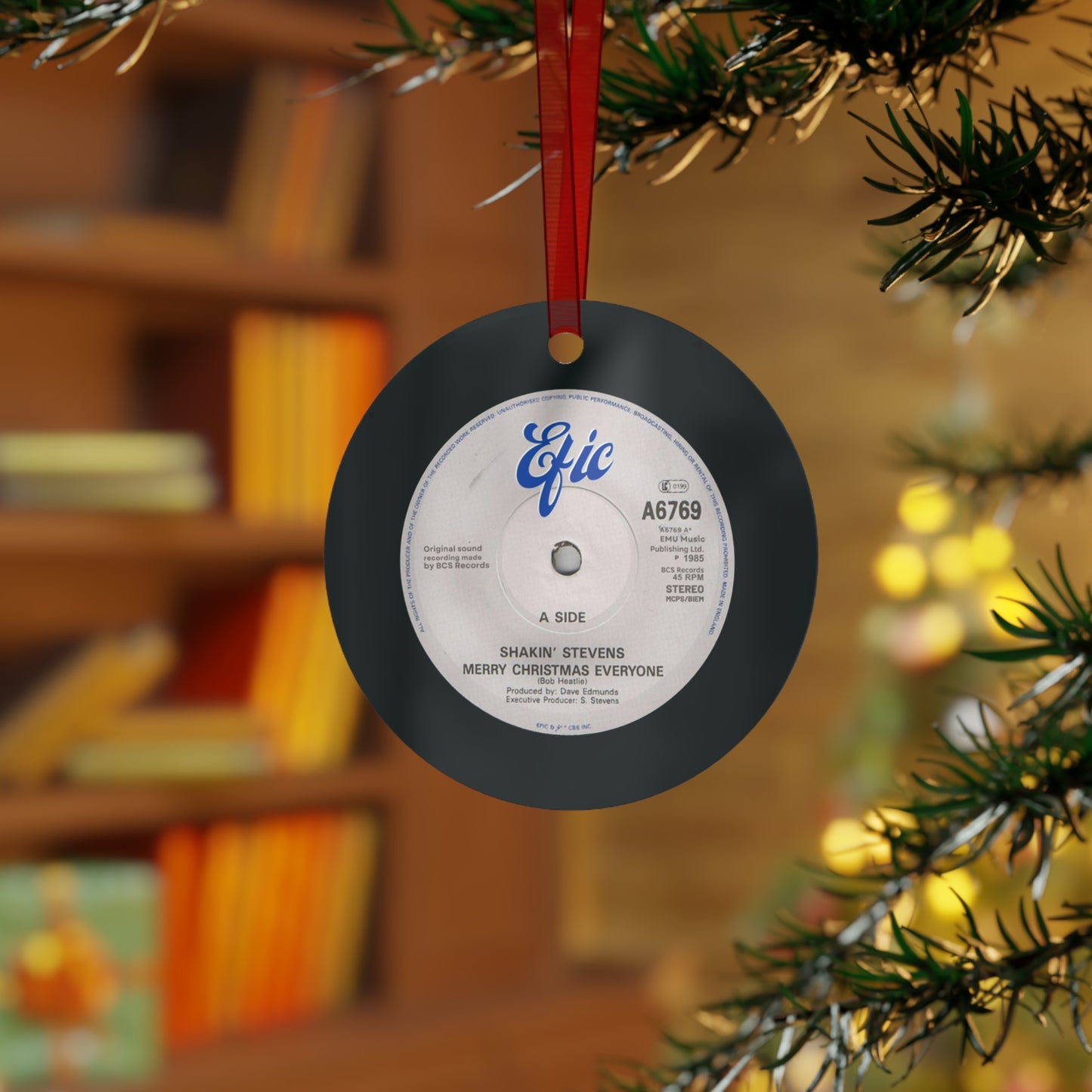 "Merry Christmas Everyone" Jingle Jangle Christmas Song Ornament