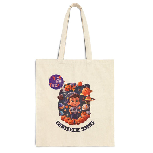 Halloween Trick Or Treat "Space Ranger" Cotton Canvas Tote Bag