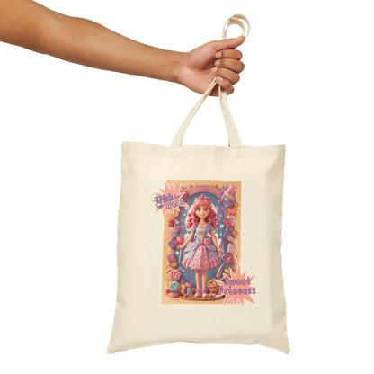 Halloween Trick Or Treat Sweet Princess Cotton Canvas Tote Bag