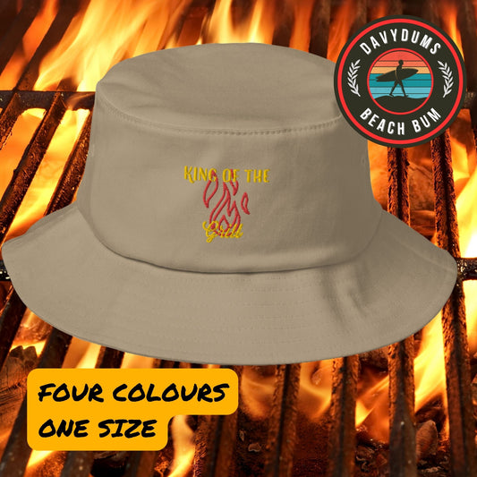 King Of The Grill Old School Bucket Hat
