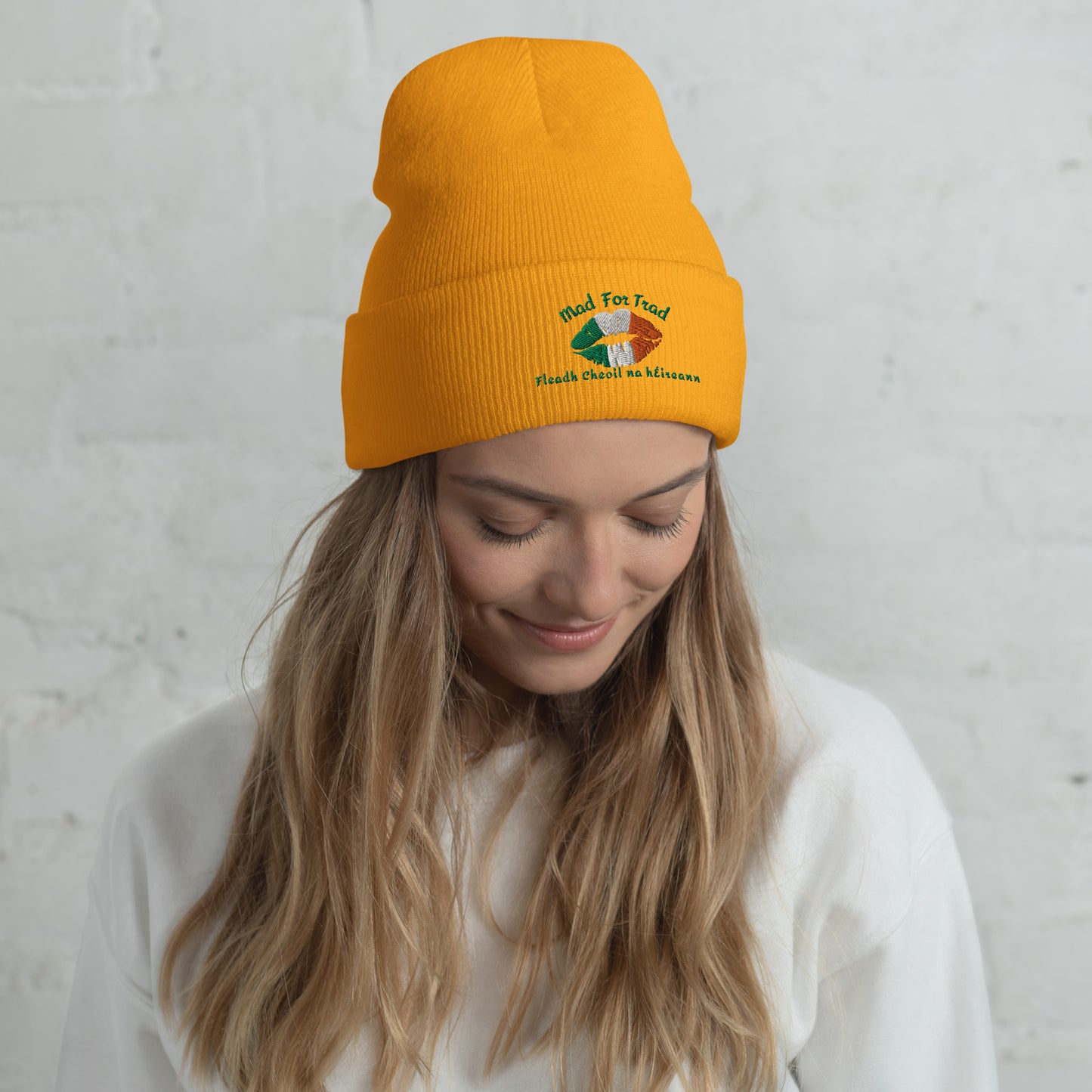 Fleadh Cheoil na hÉireann Mad For Trad Kiss Cuffed Beanie