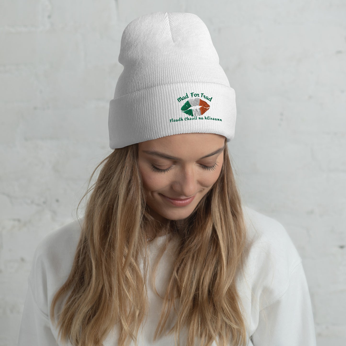 Fleadh Cheoil na hÉireann Mad For Trad Kiss Cuffed Beanie