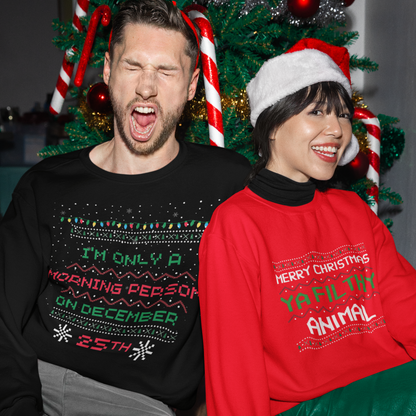 Christmas Morning Person Unisex Sweatshirt