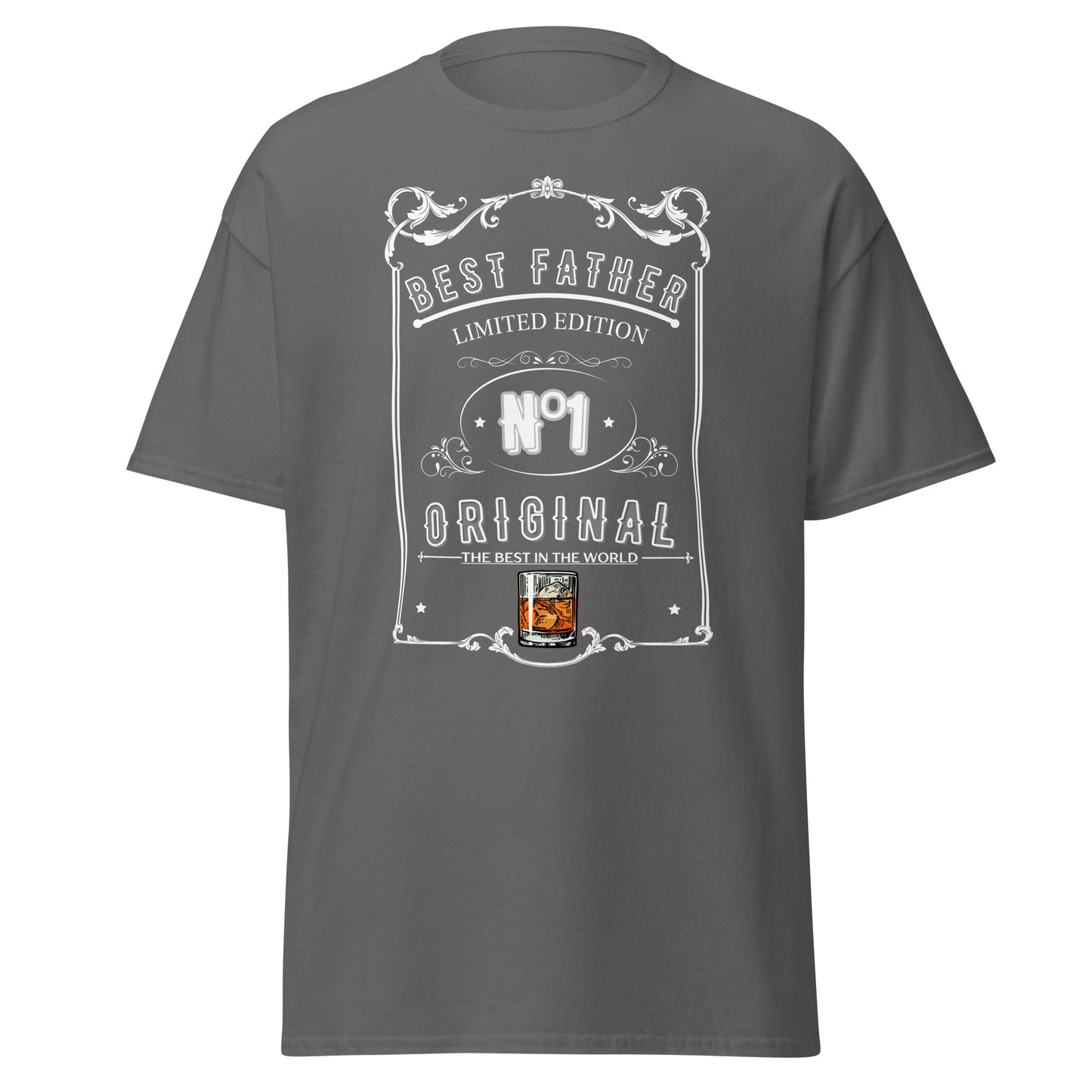 Best Father Classic Whiskey Label T Shirt