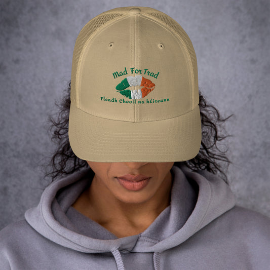 Fleadh Cheoil na hÉireann Mad For Trad Kiss Trucker Cap