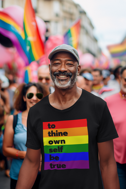 Short-Sleeve Pride T-Shirt To Thine Own Self Be True