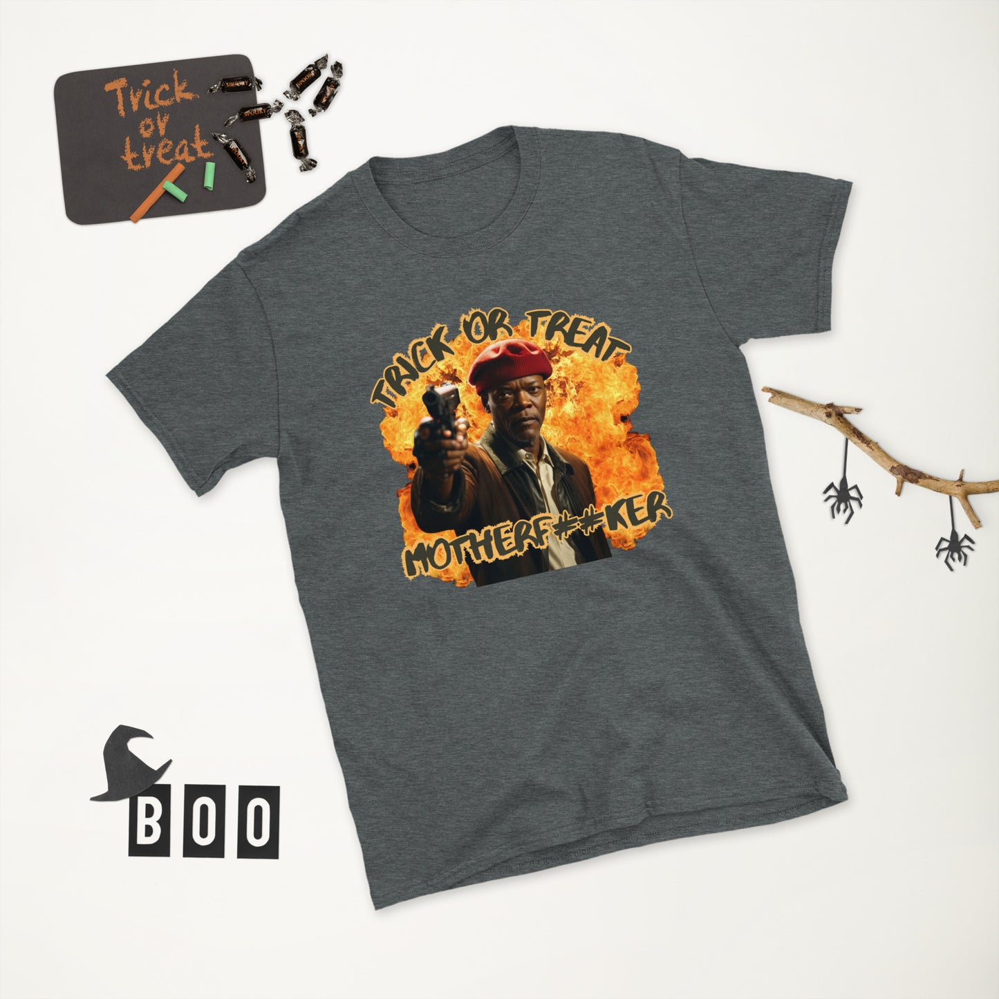 Trick or Treat "Action Hero" Halloween T-Shirt for Adults