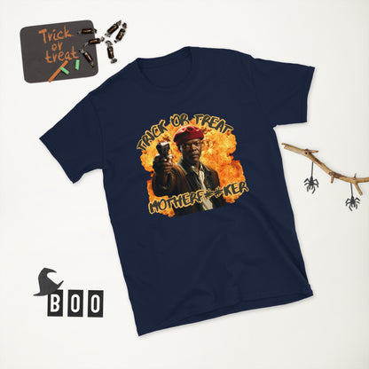 Trick or Treat "Action Hero" Halloween T-Shirt for Adults