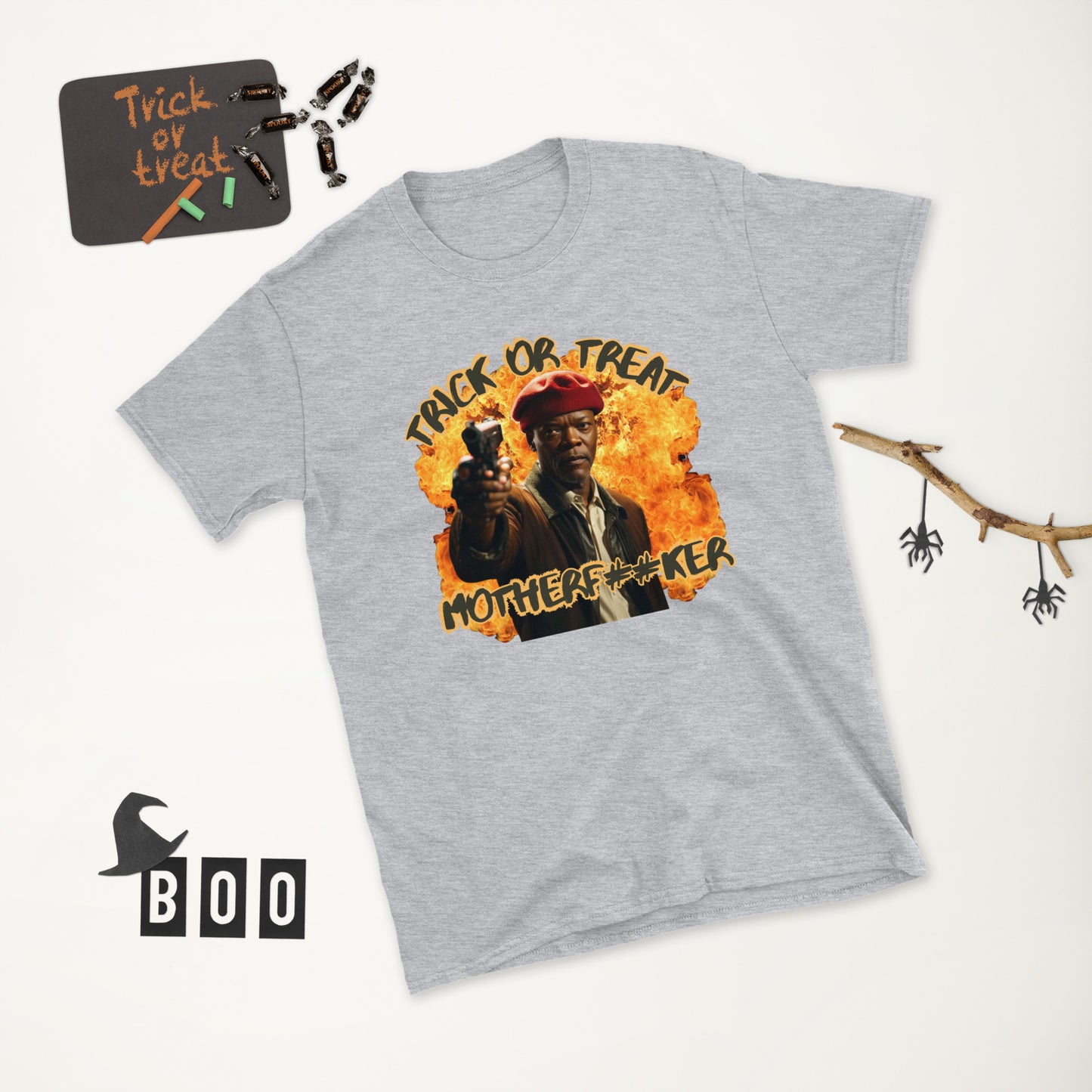 Trick or Treat "Action Hero" Halloween T-Shirt for Adults