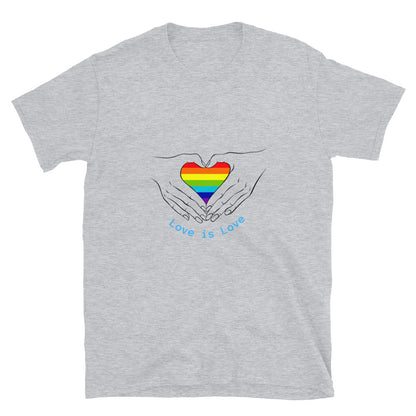 Short-Sleeve Pride Love Is Love Hands T-Shirt