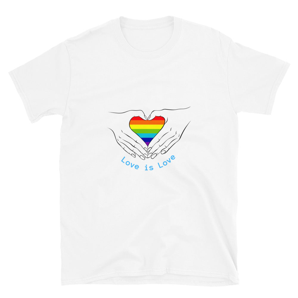 Short-Sleeve Pride Love Is Love Hands T-Shirt