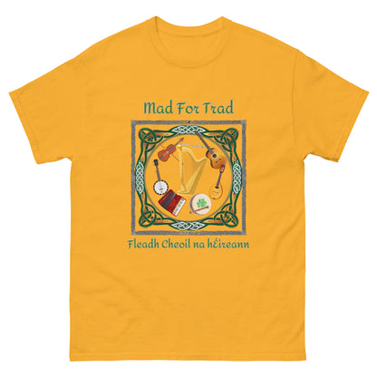 Fleadh Cheoil na hÉireann Mad For Trad Instruments Unisex classic tee