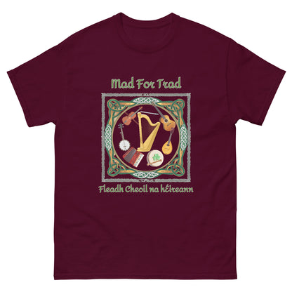 Fleadh Cheoil na hÉireann Mad For Trad Instruments Unisex classic tee