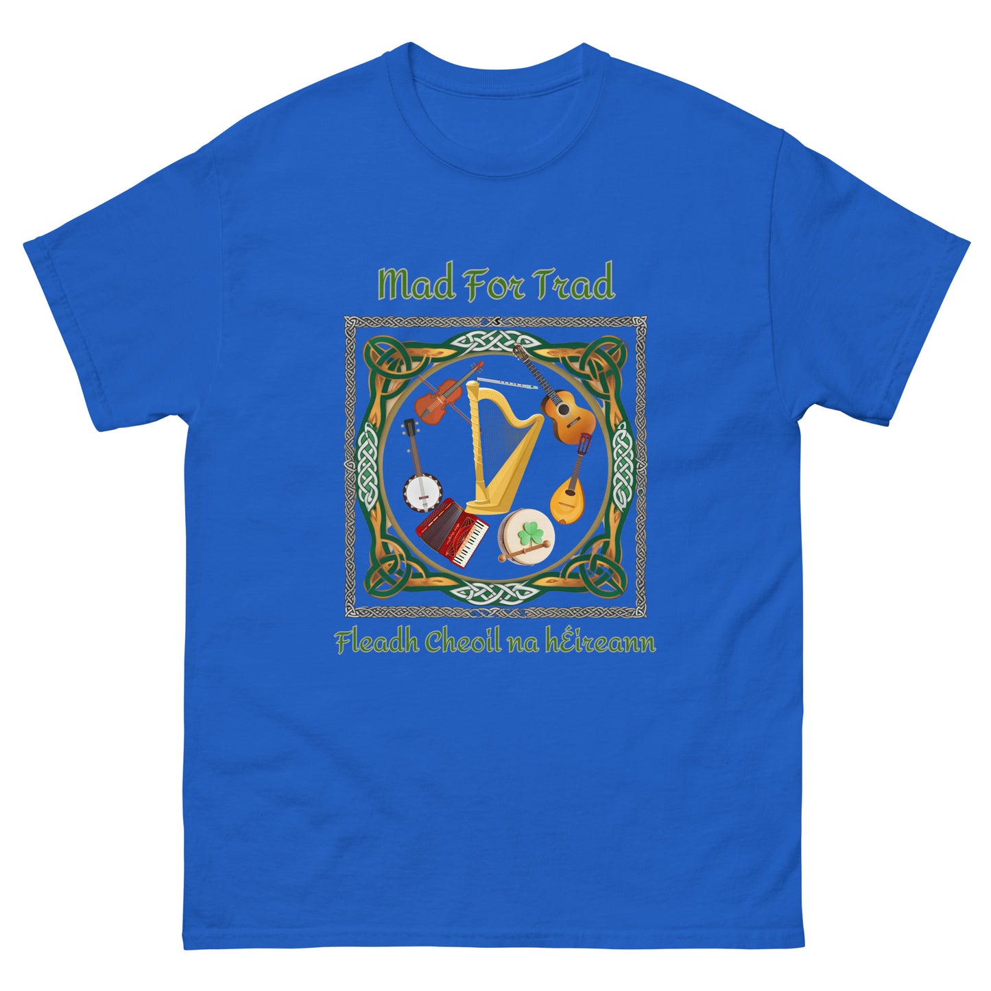 Fleadh Cheoil na hÉireann Mad For Trad Instruments Unisex classic tee