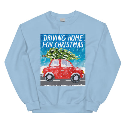 Driving Home For Christmas Unisex Sweatshirt