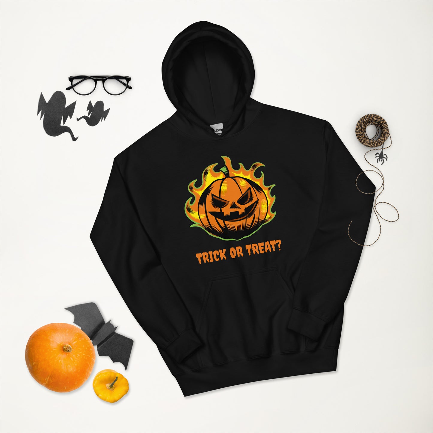 Trick Or Treat Pumpkin Halloween Unisex Hoodie