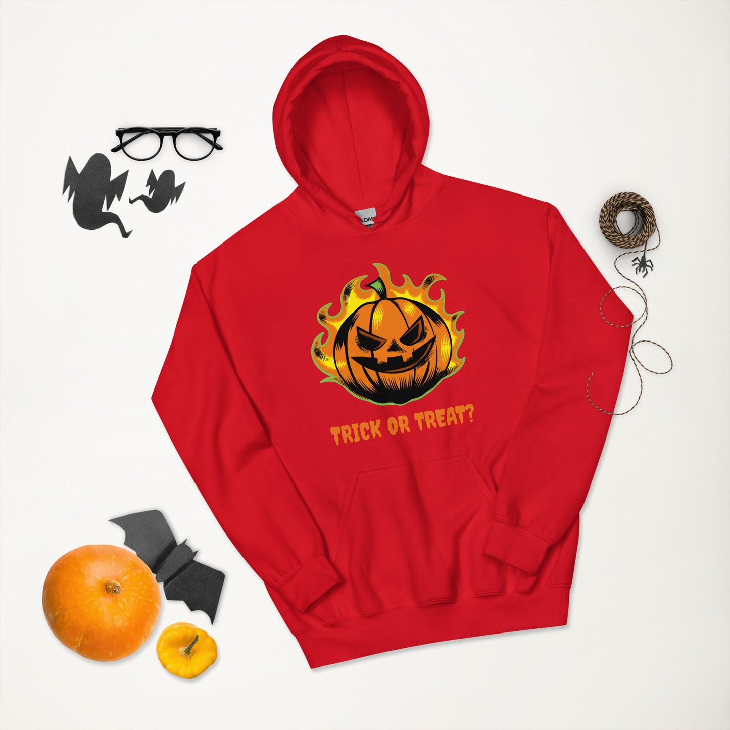 Trick Or Treat Pumpkin Halloween Unisex Hoodie