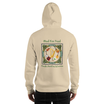 Fleadh Cheoil na hÉireann 2024 Mad For Trad Instruments Unisex Hoodie