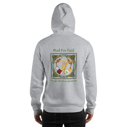 Fleadh Cheoil na hÉireann 2024 Mad For Trad Instruments Unisex Hoodie