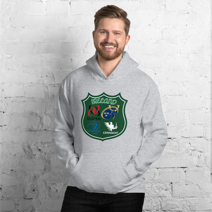 Four Proud Provinces Of Ireland Unisex Rugby Hoodie