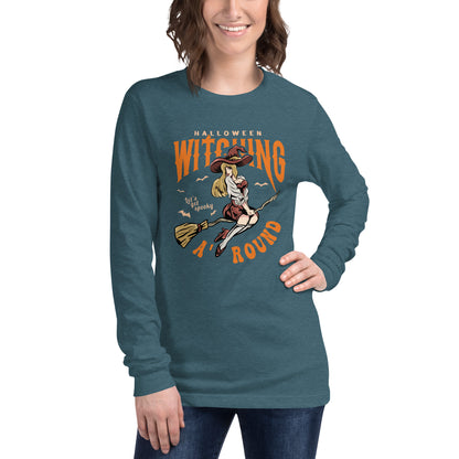 'Halloween Witching Around Unisex Long Sleeve Tee