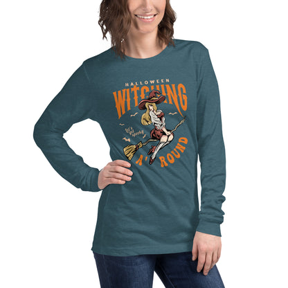 'Halloween Witching Around Unisex Long Sleeve Tee