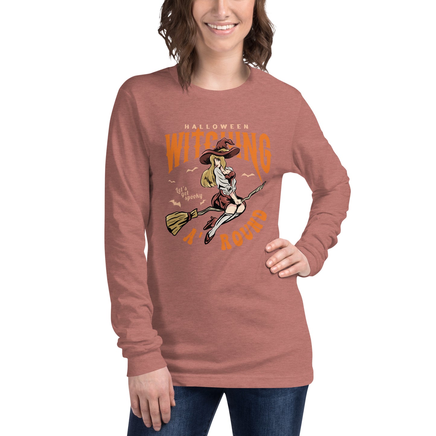 'Halloween Witching Around Unisex Long Sleeve Tee