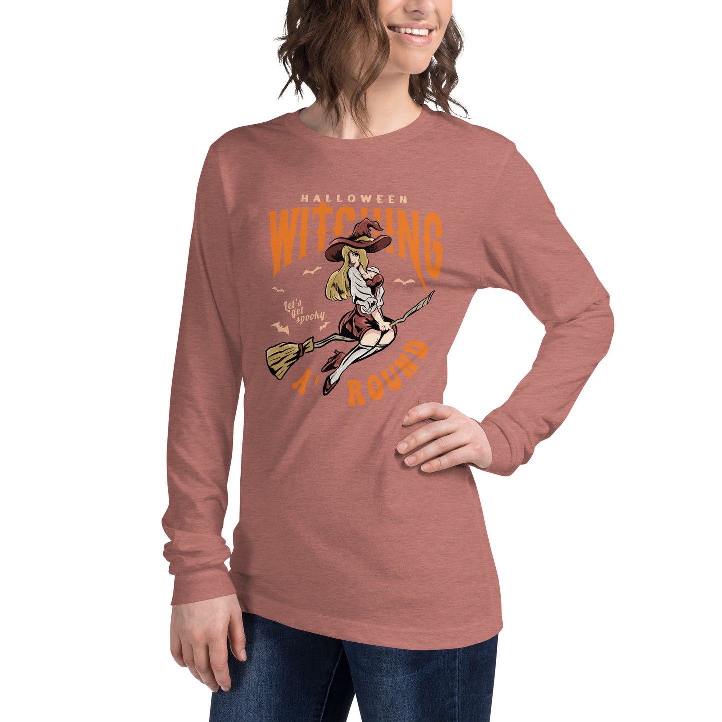 'Halloween Witching Around Unisex Long Sleeve Tee