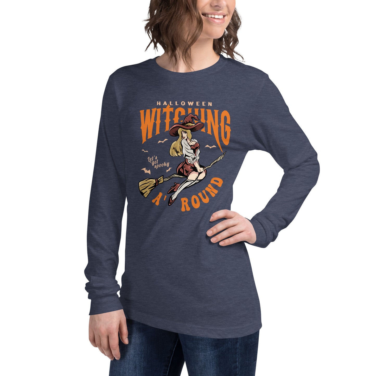 'Halloween Witching Around Unisex Long Sleeve Tee