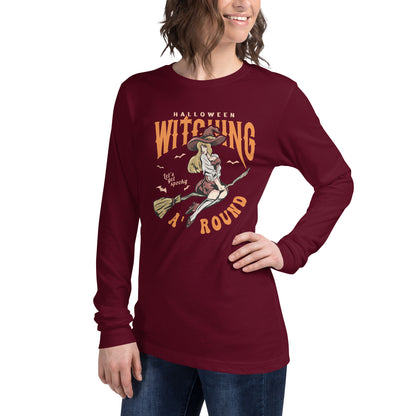 'Halloween Witching Around Unisex Long Sleeve Tee