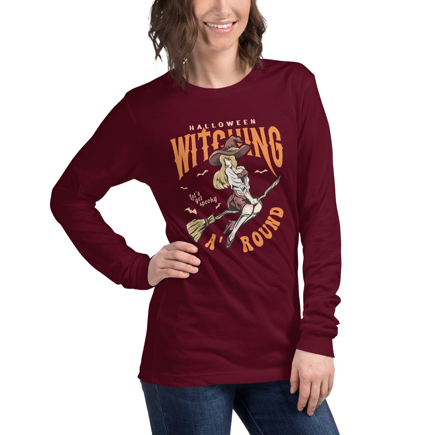 'Halloween Witching Around Unisex Long Sleeve Tee