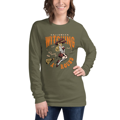 'Halloween Witching Around Unisex Long Sleeve Tee