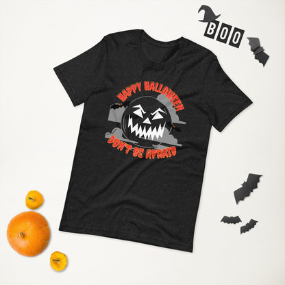 Happy Halloween Tee: Spooky Moon & Bats Unisex t-shirt