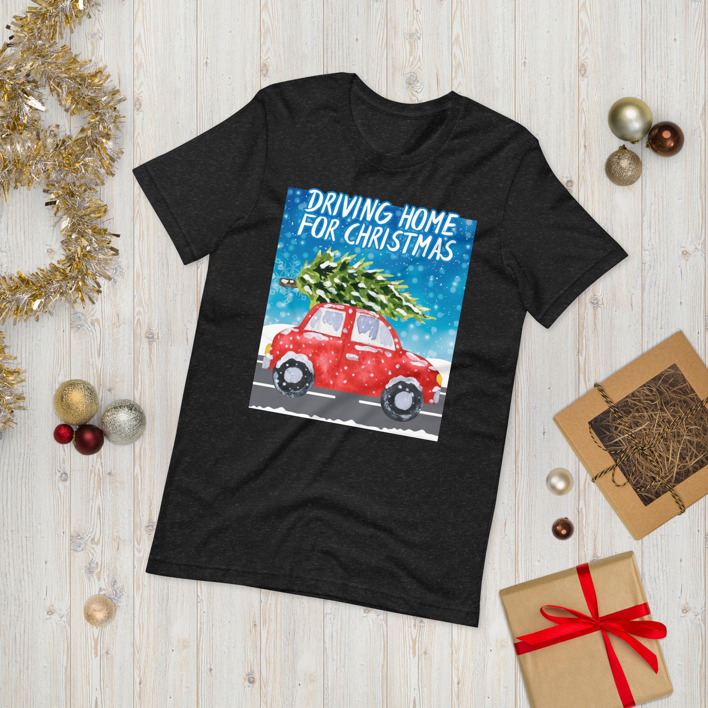 Driving Home For Christmas Unisex t-shirt