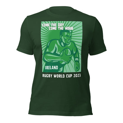 Irish Rugby Fan's Unisex t-shirt "Come The Day, Come The Hour"