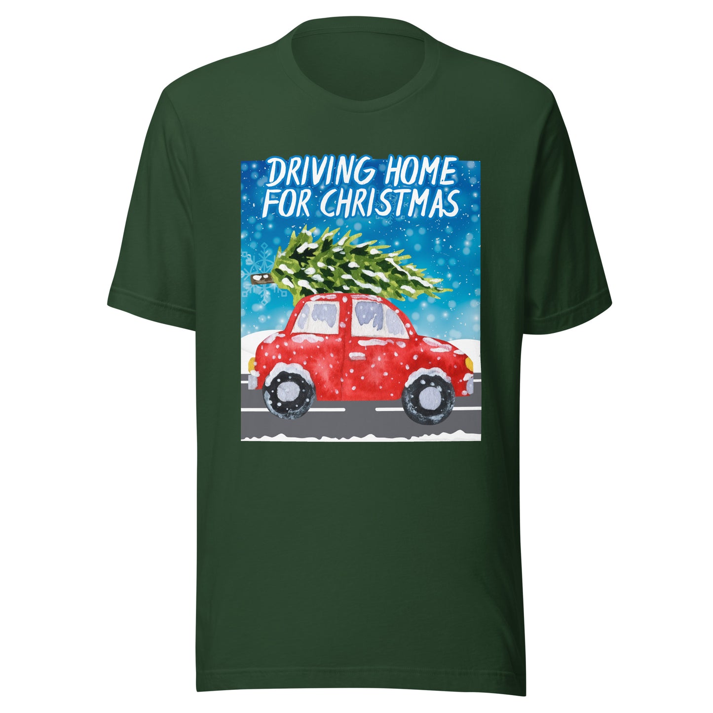 Driving Home For Christmas Unisex t-shirt