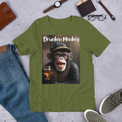Drunken Monkey Unisex t-shirt