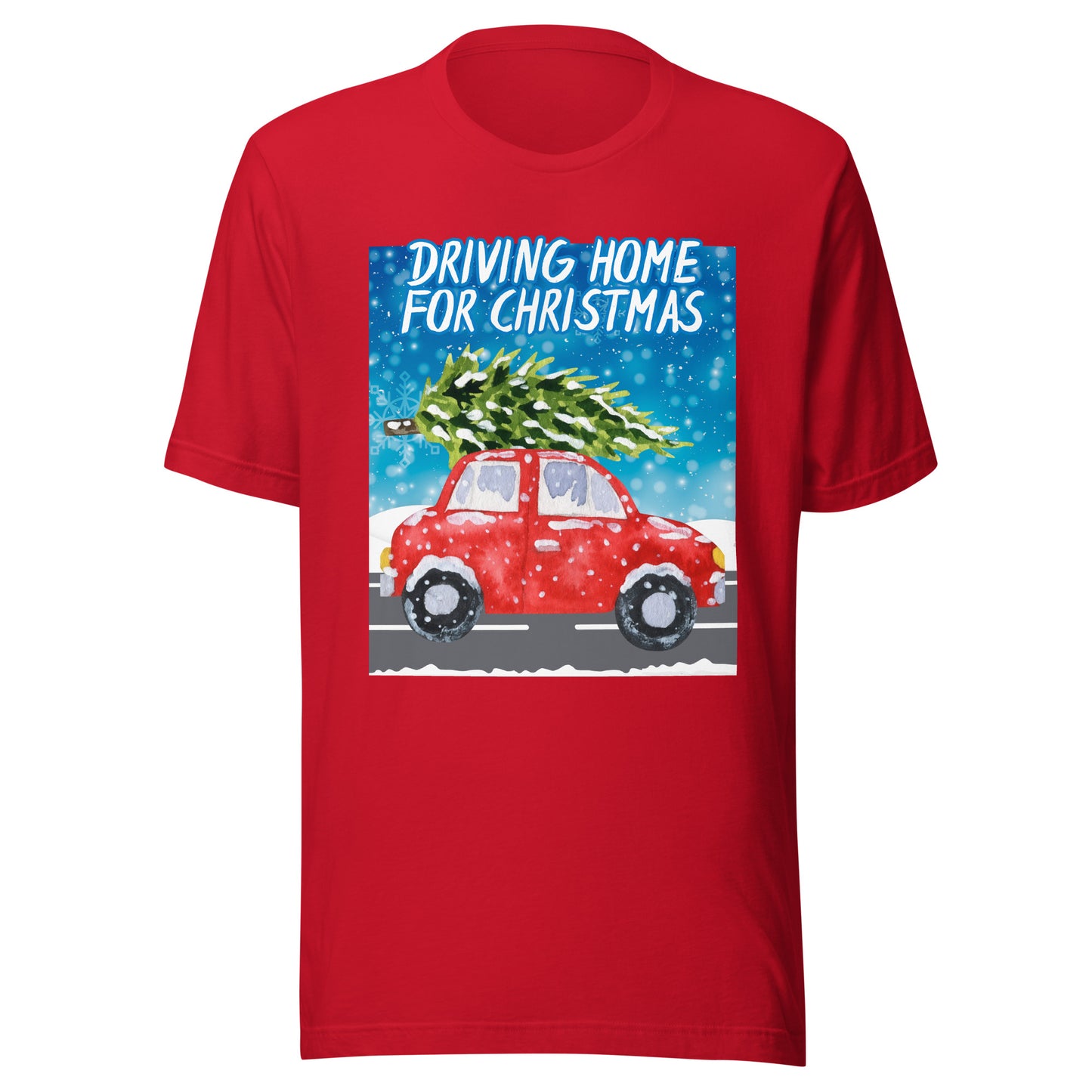 Driving Home For Christmas Unisex t-shirt