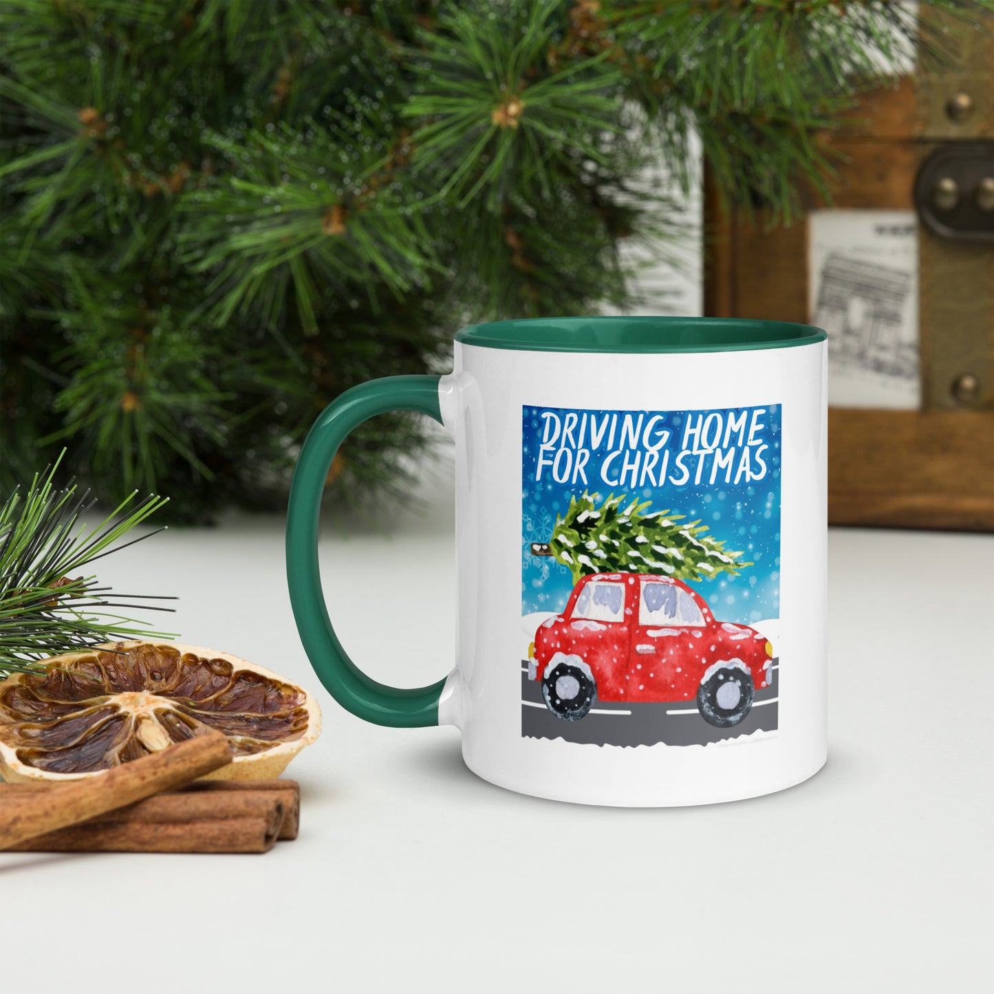 Driving Home For Christmas Mug