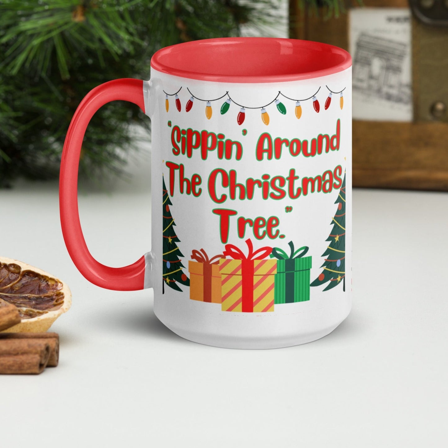 Sipping Around The Christmas Tree Mug