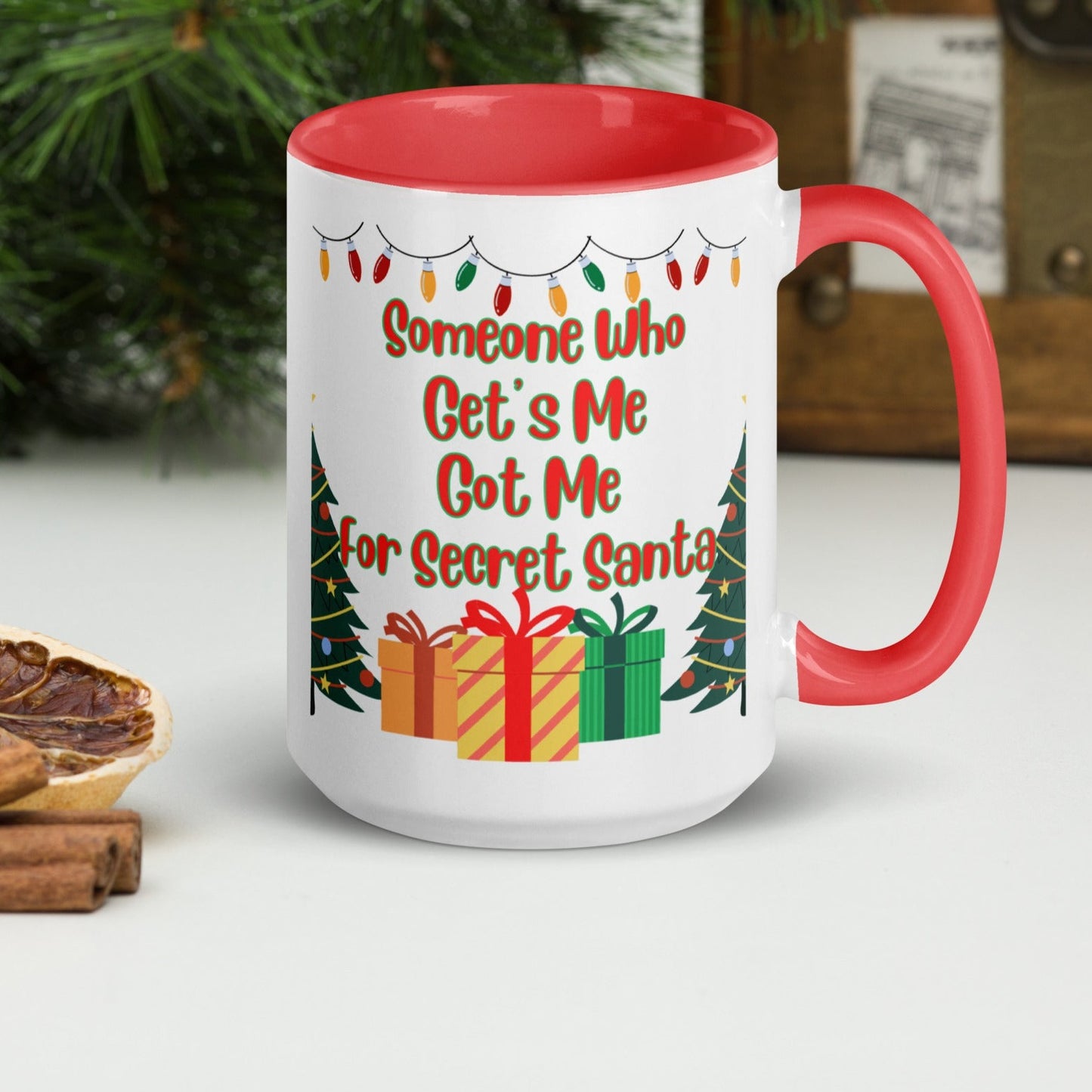 Someone Who Get’s Me Got Me For Secret Santa, Christkindl Kris Kringel Kris Kindle Chris Kindle Monito-Monita Angelito Wichteln Mug.