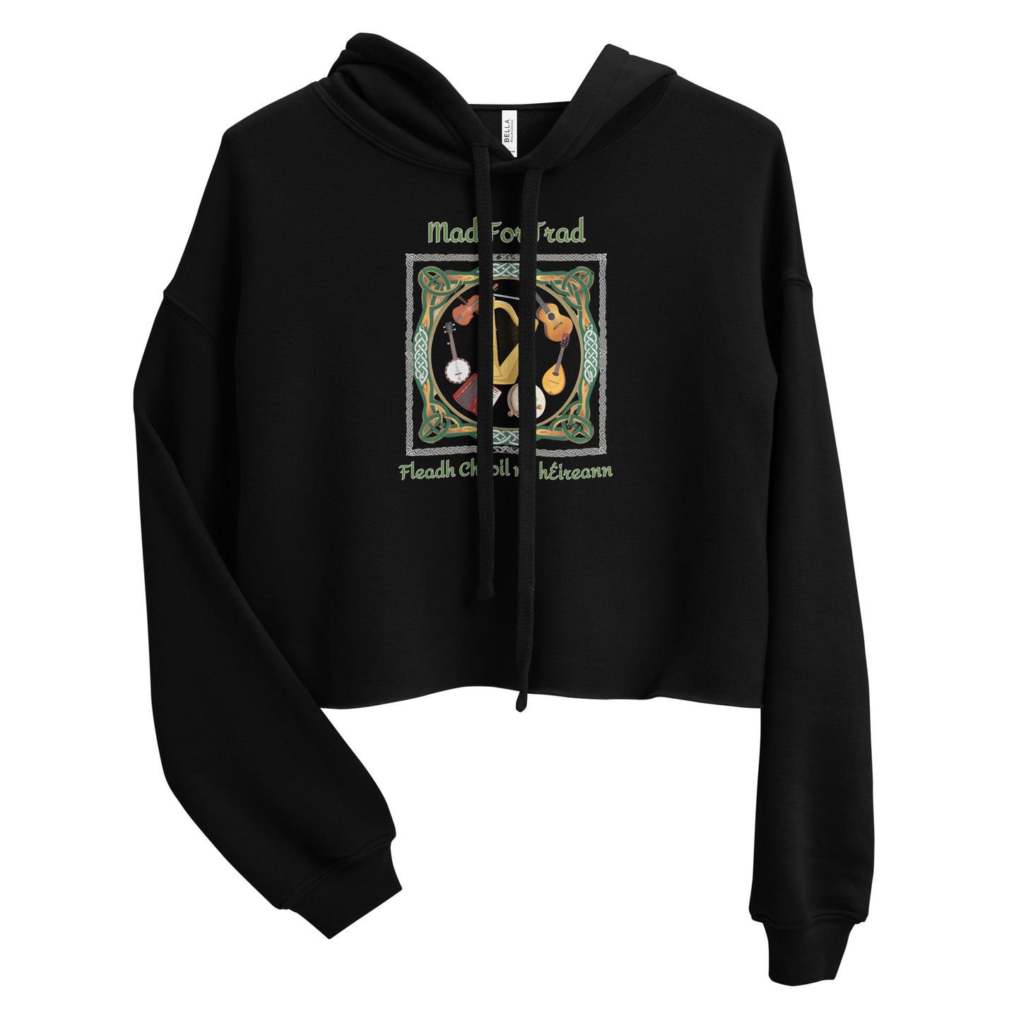 Fleadh Cheoil na hÉireann 2024 Mad For Trad (Instruments) Crop Hoodie