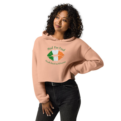 Mad For Trad Kiss Crop Hoodie